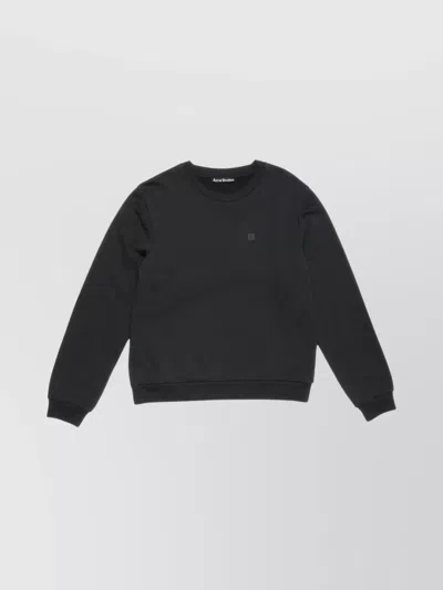 Acne Studios Fairah X M Face Crewneck Sweatshirt In Black