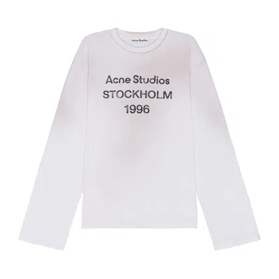 Pre-owned Acne Studios Crew Neck Long-sleeve T-shirt 'off White' | Women's Size Xs