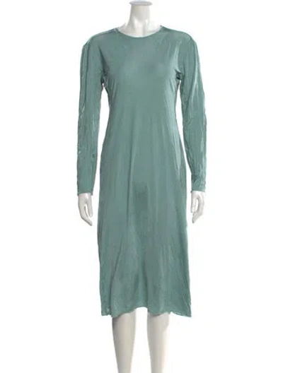 Pre-owned Acne Studios Crew Neck Midi Length Dress In Multi
