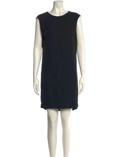 Pre-owned Acne Studios Crew Neck Mini Dress In Black