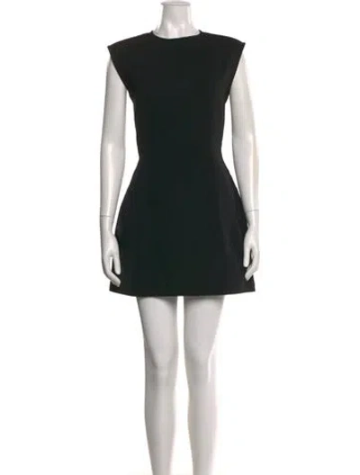 Pre-owned Acne Studios Crew Neck Mini Dress In Black