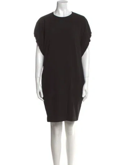 Pre-owned Acne Studios Crew Neck Mini Dress In Black