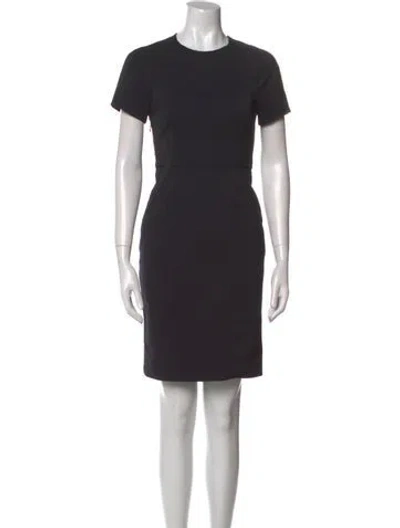 Pre-owned Acne Studios Crew Neck Mini Dress In Black