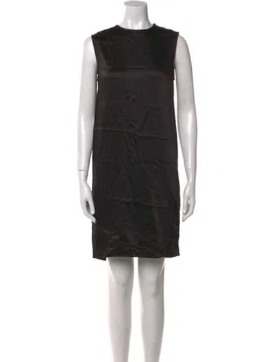 Pre-owned Acne Studios Crew Neck Mini Dress In Black