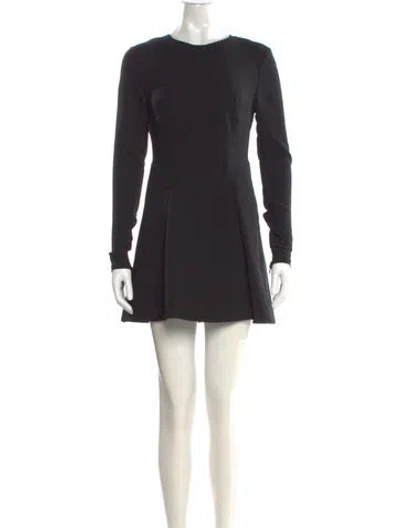 Pre-owned Acne Studios Crew Neck Mini Dress In Black
