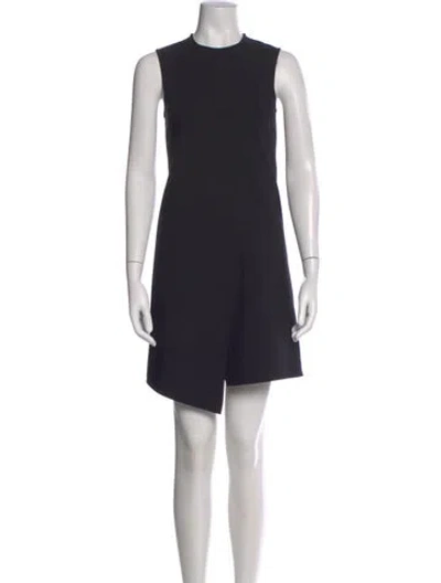 Pre-owned Acne Studios Crew Neck Mini Dress In Black