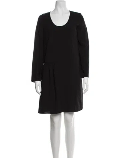 Pre-owned Acne Studios Crew Neck Mini Dress In Black