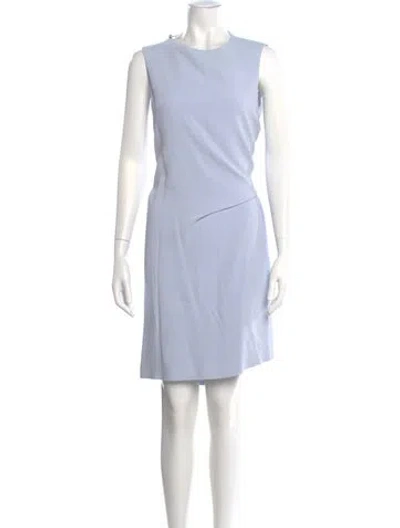 Pre-owned Acne Studios Crew Neck Mini Dress In Blue