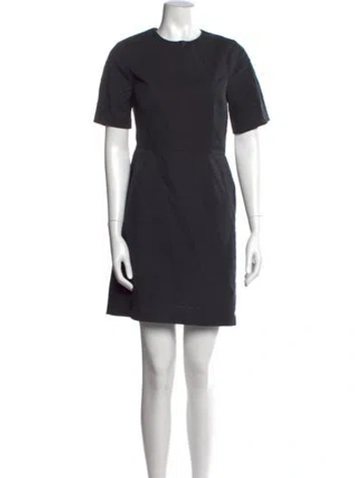 Pre-owned Acne Studios Crew Neck Mini Dress In Blue
