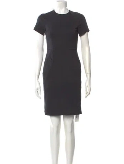 Pre-owned Acne Studios Crew Neck Mini Dress In Gray