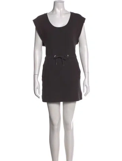 Pre-owned Acne Studios Crew Neck Mini Dress In Gray
