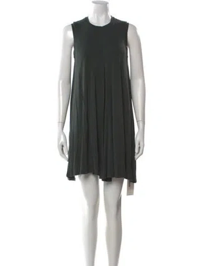 Pre-owned Acne Studios Crew Neck Mini Dress In Green