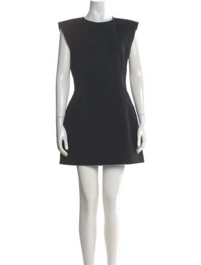 Pre-owned Acne Studios Crew Neck Mini Dress W/ Tags In Gray