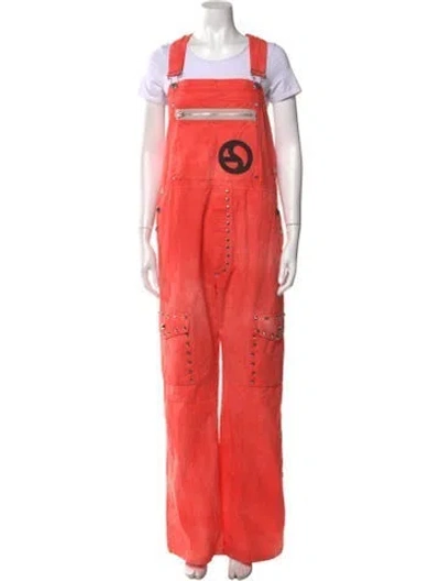 Pre-owned Acne Studios Crew Neck Overalls In Orange