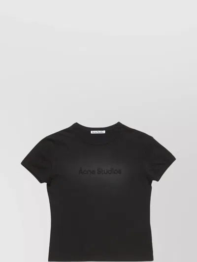 ACNE STUDIOS CREW NECK ROLLED CUFFS SHORT SLEEVES