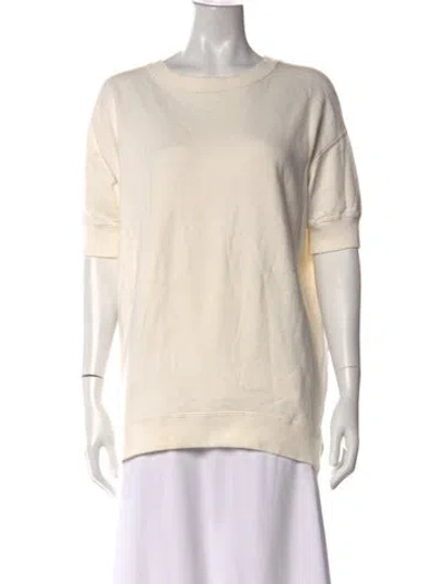 Pre-owned Acne Studios Crew Neck Short Sleeve Sweatshirt In Neutral