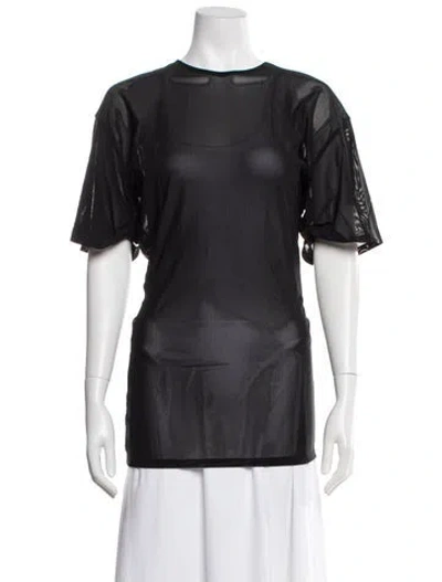 Pre-owned Acne Studios Crew Neck Short Sleeve Top In Black