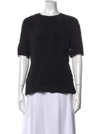 Pre-owned Acne Studios Crew Neck Short Sleeve Top In Black