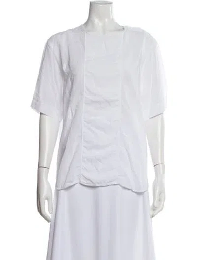 Pre-owned Acne Studios Crew Neck Short Sleeve Top In White