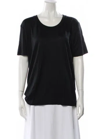 Pre-owned Acne Studios Crew Neck Short Sleeve T-shirt In Black