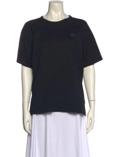 Pre-owned Acne Studios Crew Neck Short Sleeve T-shirt In Black