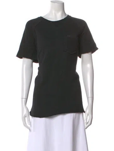 Pre-owned Acne Studios Crew Neck Short Sleeve T-shirt In Black
