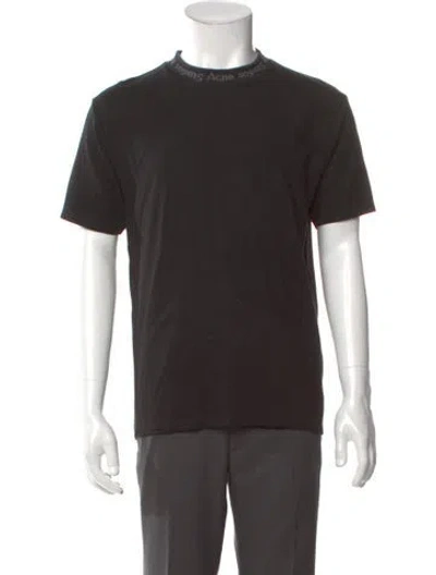 Pre-owned Acne Studios Crew Neck Short Sleeve T-shirt In Black