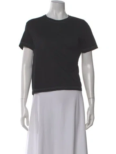 Pre-owned Acne Studios Crew Neck Short Sleeve T-shirt In Black