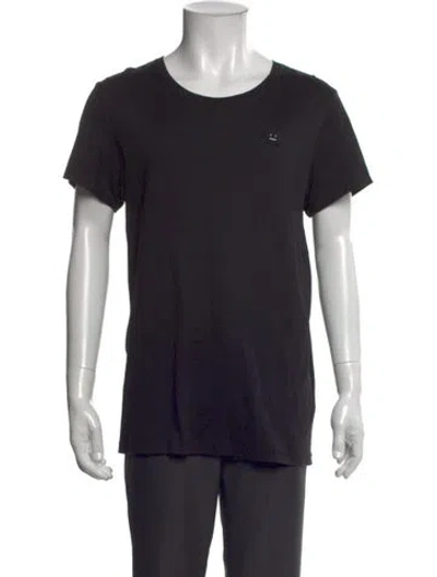 Pre-owned Acne Studios Crew Neck Short Sleeve T-shirt In Black