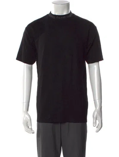 Pre-owned Acne Studios Crew Neck Short Sleeve T-shirt In Black