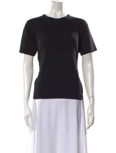 Pre-owned Acne Studios Crew Neck Short Sleeve T-shirt In Black
