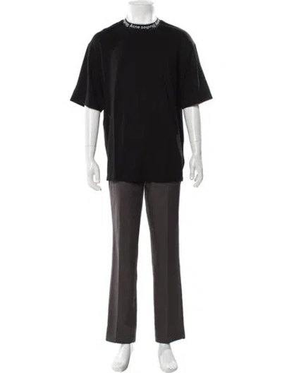 Pre-owned Acne Studios Crew Neck Short Sleeve T-shirt In Black