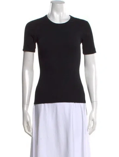 Pre-owned Acne Studios Crew Neck Short Sleeve T-shirt In Black