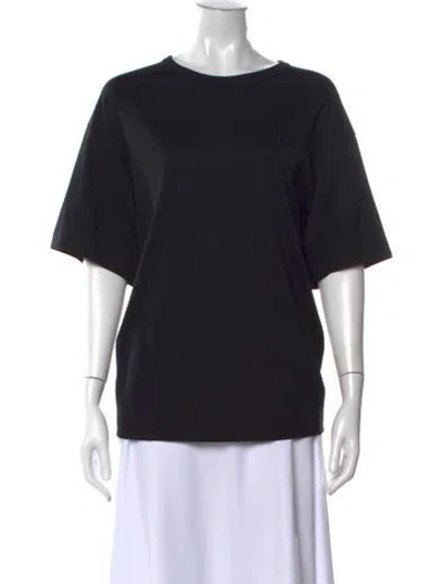 Pre-owned Acne Studios Crew Neck Short Sleeve T-shirt In Black