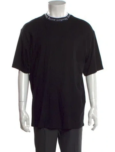 Pre-owned Acne Studios Crew Neck Short Sleeve T-shirt In Black