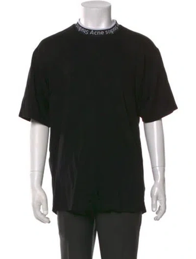 Pre-owned Acne Studios Crew Neck Short Sleeve T-shirt In Black