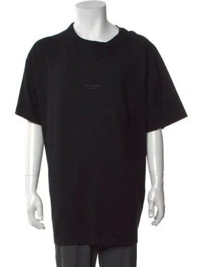 Pre-owned Acne Studios Crew Neck Short Sleeve T-shirt In Black