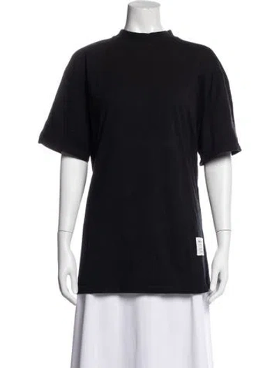 Pre-owned Acne Studios Crew Neck Short Sleeve T-shirt In Black/blue