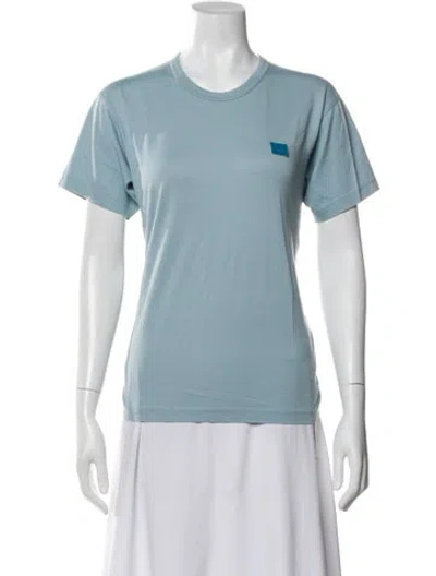 Pre-owned Acne Studios Crew Neck Short Sleeve T-shirt In Blue