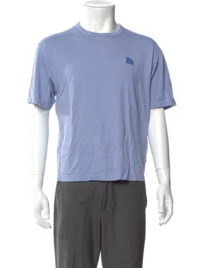 Pre-owned Acne Studios Crew Neck Short Sleeve T-shirt In Blue