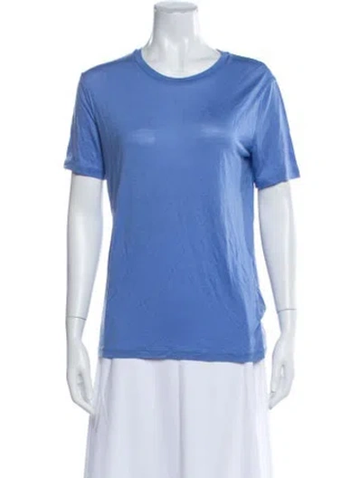 Pre-owned Acne Studios Crew Neck Short Sleeve T-shirt In Blue