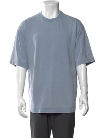 Pre-owned Acne Studios Crew Neck Short Sleeve T-shirt In Blue