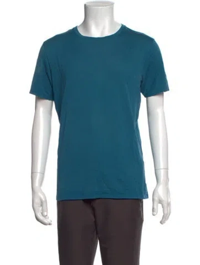 Pre-owned Acne Studios Crew Neck Short Sleeve T-shirt In Blue