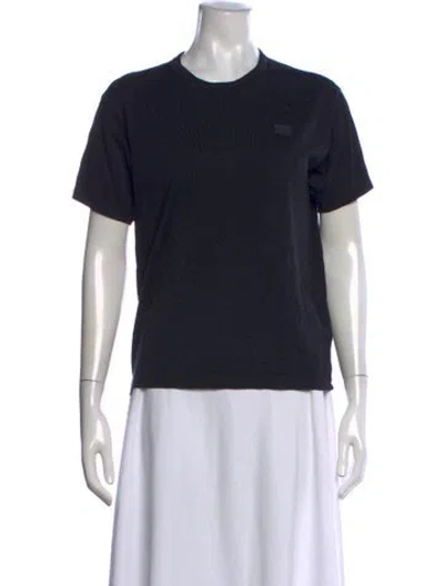 Pre-owned Acne Studios Crew Neck Short Sleeve T-shirt In Blue