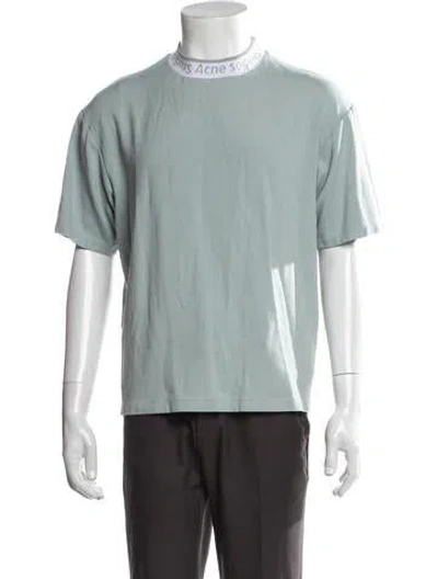 Pre-owned Acne Studios Crew Neck Short Sleeve T-shirt In Blue