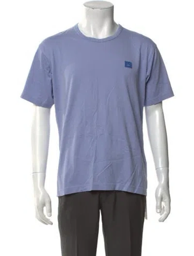 Pre-owned Acne Studios Crew Neck Short Sleeve T-shirt In Blue