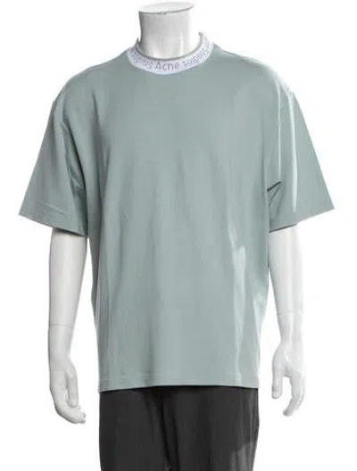 Pre-owned Acne Studios Crew Neck Short Sleeve T-shirt In Blue