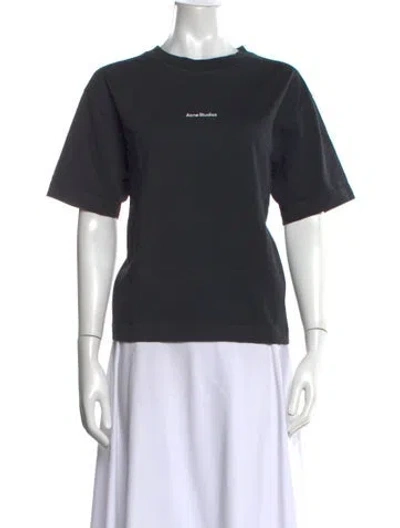 Pre-owned Acne Studios Crew Neck Short Sleeve T-shirt In Blue