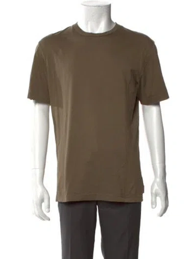 Pre-owned Acne Studios Crew Neck Short Sleeve T-shirt In Brown