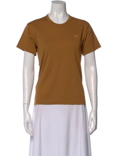 Pre-owned Acne Studios Crew Neck Short Sleeve T-shirt In Brown